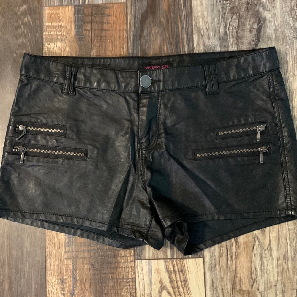 Faux Leather Shorts